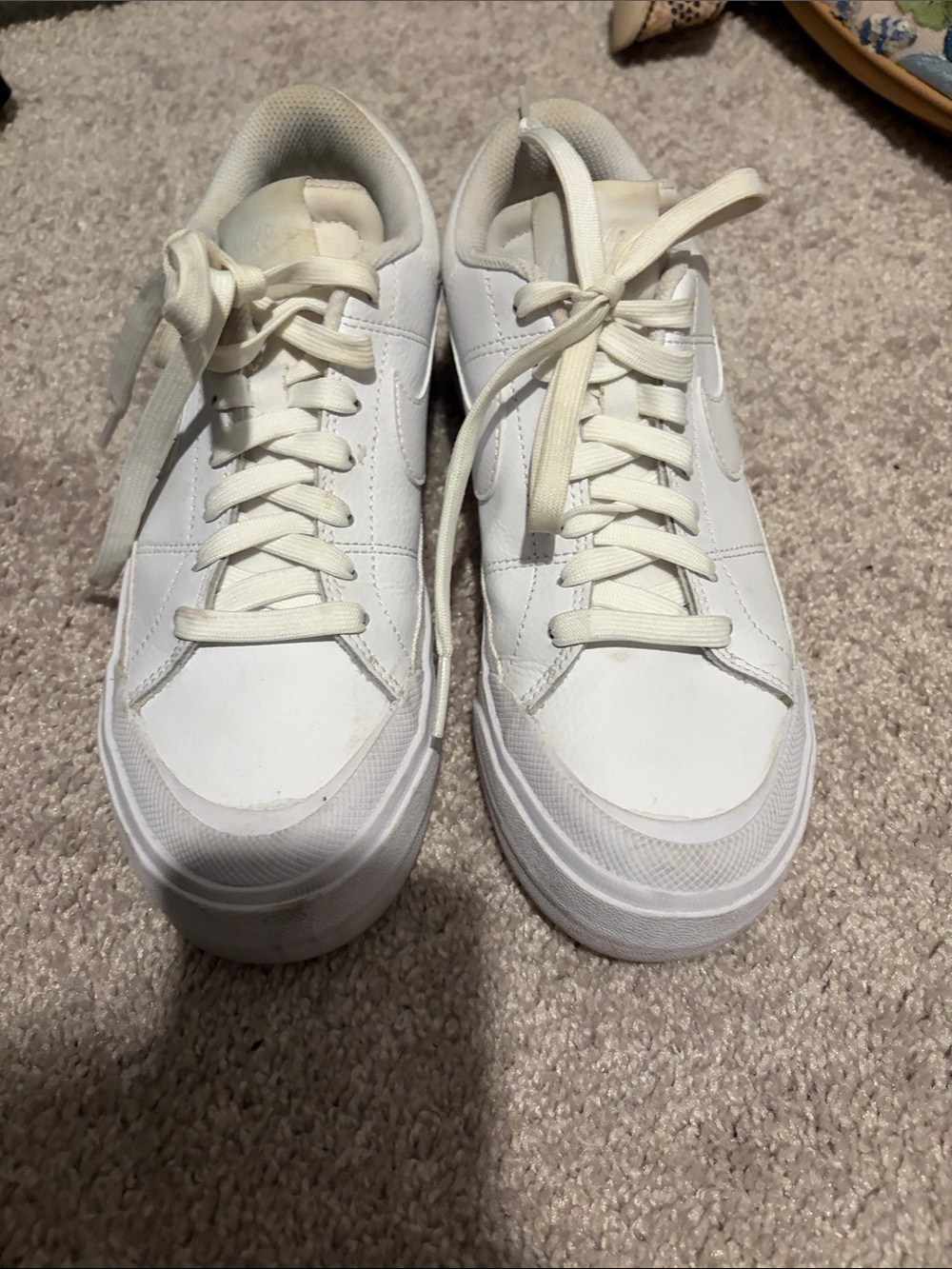 Women’s Nike white court legacy lift  Sneakers